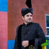 Regal Midnight Black Groom Sherwani