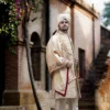 Majestic Gold Groom Sherwani