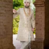 Imperial Gold Groom Sherwani