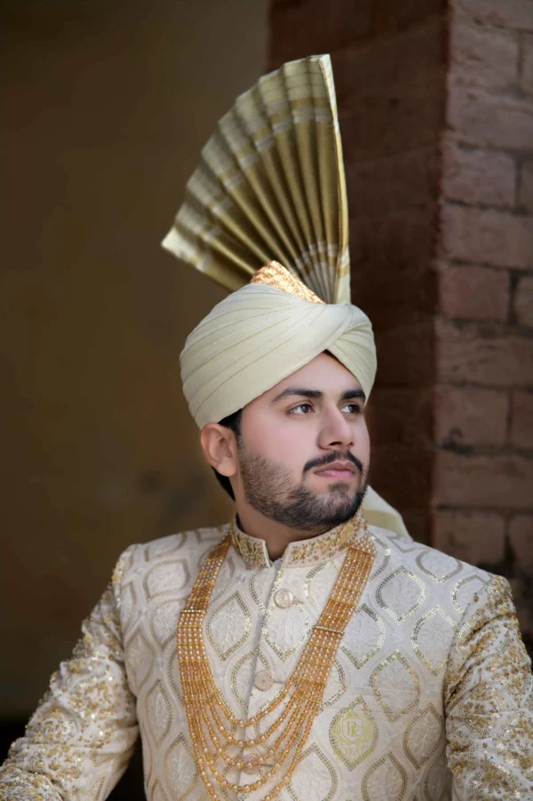 Imperial Gold Groom Sherwani
