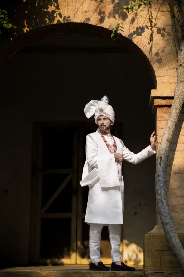 DSC_9774 Imperial Off-White Groom Sherwani