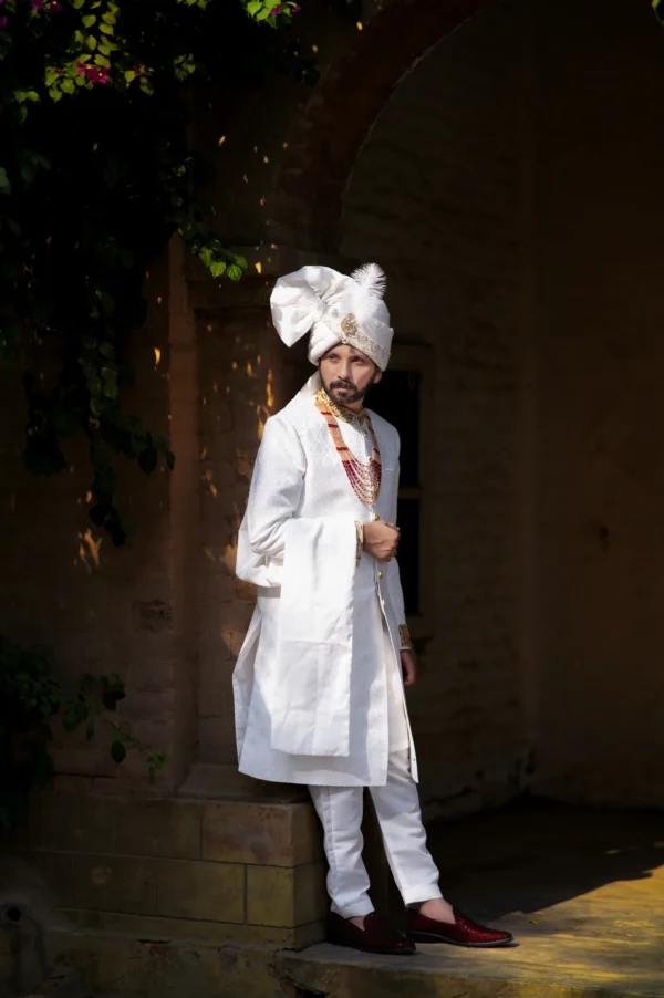 DSC_9780 Imperial Off-White Groom Sherwani