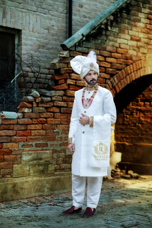 DSC_9796 Imperial Off-White Groom Sherwani