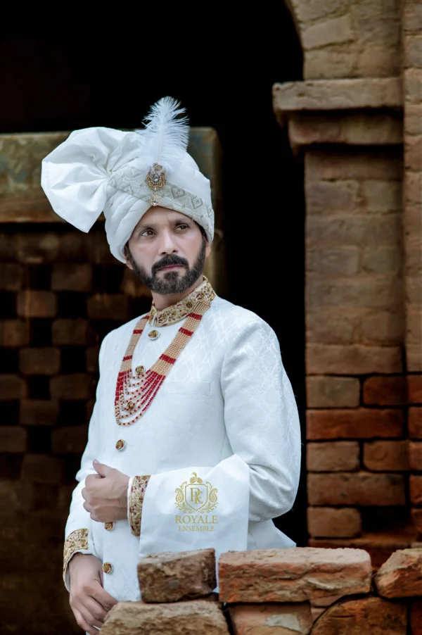 DSC_9806 Imperial Off-White Groom Sherwani
