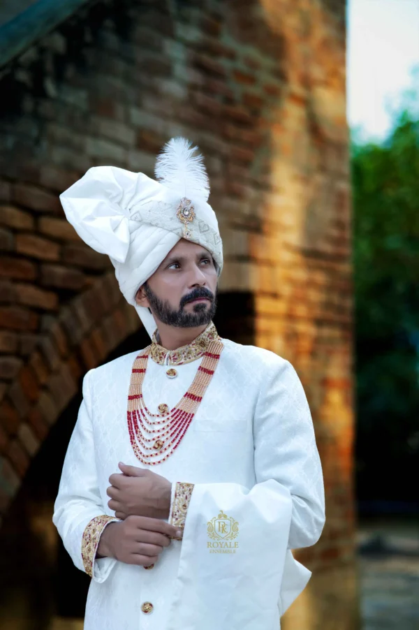 DSC_9810 Imperial Off-White Groom Sherwani