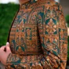 Bottle Green & Antique Golden Royal Prince Coat (Handmade Edition)