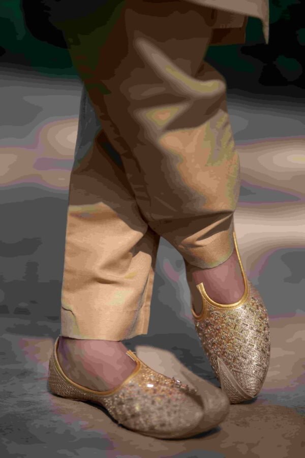 Golden Designer Waistcoat– Fully Handmade